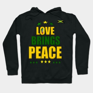 Peace & Love, Good Vibes, Reggae, Jamaica, Rasta Hoodie